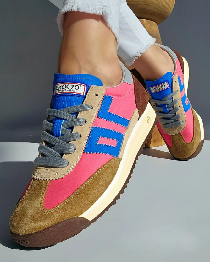 BASKET BARKLEY JOGGER SUEDE CAMEL ET CAFÉ ~ B